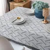 니트 둥근 디저트 식탁보와 균일 한 색상의 테이블 천 직물 레트로 아트