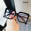 Sunglasses Oversized Square Frame Anti Blue Light Glasses Fashion Computer Goggles UV Protection Flat Mirror Eyewear Optical Eyeglasses