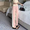 Women's Jeans 2023 Casual Hip Hop Y2K Pink High Waist Baggy Denim Wide Leg Streetwear Vintage Straight Trouser Female Pants