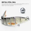 Baits Lures VTAVTA 1014cm Sinking Wobblers Fishing Jointed Crankbait Swimbait 8 Segment Hard Artificial Bait For Tackle Lure 230801