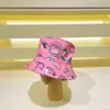 Fashion Bucket Hats for Women and Men Luxury Design Printing Wide Brim Hat Summer New Sunhat 4 Colors
