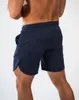 Homme Shorts Entraînement Gymnases Fitness Été Séchage Rapide Maigre Mince Jogging Musculation Entraînement Course à Pied Bleu Marine