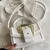 10a högkvalitativa jeans couture väskor kvinnor en axel crossbody väska designer handväska axelväska metall skylt läderväska satchel kedja väskor tygt plånbok