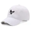 Gorras de béisbol de algodón con bordado de pollo para hombre, gorra de béisbol a la moda para mujer, gorra deportiva con visera, gorra transpirable para exteriores, gota de sol