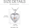 Pendanthalsband U7 Anpassad Birthstone 925 Silver Heart Openable Po Locket Halsband Lasergravemminnes Familjebild Personliga smycken 230731