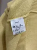 Mens Sweaters Winter loro piana Long Sleeve Zipper Cotton and Silk Sweater Pullovers Yellow and Blue