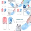 Dog Toys tuggar Portable Pet Water Bottle For Dogs Mtifunction Food Feeder Drinking Bowl Puppy Cat Dispenser Products Drop Leverans DHPCF