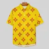 Camisas Casuais Masculinas Blusas Zia Sun Symbol Bandeira do Estado do México Vermelho Havaiano Manga Curta Padrão Estilo de Rua Camisa de Praia Grande