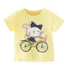 T-shirts 2 8 Jahre Baby Mädchen Baumwolle Nette Kinder Einhorn Print T-shirt Für Mädchen Kinder Sommer Kurzarm Tops infant Kleidung 230731