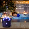 Fuktare Volcano Fire Flame Air Firidifier AROM Diffuser Essential Oil med fjärrkontroll manet för hemdoft Mist Mak Rökning R230801