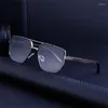 Solglasögon i lyxmodedesigner Trä för män Sommartillbehör Solglasögon Vintage Gafas Trending Oculos