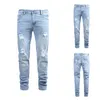 Mannen Casual Persoonlijkheid Slim Fit Denim Jeans Broek 2019 denim zwarte jeans homme stretch Gestreepte potlood Broek fit streetwear2401