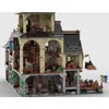 Block Auktoriserade MOC 134085 Medieval Town Center MOC Model Village Castle Toy Set 4745pcs 230731