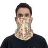 Halsdukar pastell gelé fisk hav bandana nacke gaiter tryckt mask halsduk multi-användning pannband vandring fiske för män kvinnor vuxen andas