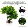 Flores decorativas Plantas artificiais Ao ar livre Acolhedor Enfeites de pinho Decoração falsa de boas-vindas Simulação Decorações falsas Madeira Plástico Bonsai Escritório