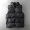 Hommes gilets 2023 haute qualité marque manteaux gilet automne et hiver décontracté confortable sans manches couleur unie épaissi coton vestes Y19