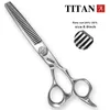Sax Shears Titan Professional Frisör Barber Tools Salong Hair Cutting Thunning Shears Set av 6,0 7 tum hår sax 230731