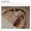 Pendant Necklaces Pearl Jewelry Decorate Ring Women Fashion Adjustable Ladies Rings Finger Artificial Gemstones Open Miss