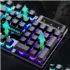 Tastaturen, Gaming-Tastatur, russische En-RGB-Hintergrundbeleuchtung und Maus, kabelgebunden, Gamer für Computer, Epacket2722, Drop-Lieferung, Computer, Netzwerk, Dhkvt