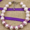 Strand Design originale Natural 9-10mm White Pearl Nearround Beads Per le donne Regali Gioielli di moda 7.5ich B3090