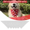 Dog Apparel 6 Pcs Sublimation Blank Pet Bandana Heat Transfer Washable DIY Triangle Scarf Bibs Kerchief For