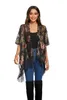 Vrouwen Badmode Bohemian Verbrande Pluche Kimono Kort Vest Met Kwastje Strand Cover-up Luxe Vakantie Casual Sjaal JYPJ