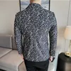 Męskie garnitury 2023 Kurtka mody Slim Fashion Trend Premium Flower Blazer Blazer Casual Wedding Party Wysoka jakość