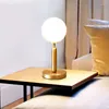 Table Lamps Modern LED Glass Lamp For Nordic Bedroom Bedside Study Restaurant Desk Lights Simple Home Decor Lustre Minimalist Fixtures