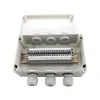 IP65 Cable Cable Cable Wirction Box 3 in 3 Out 200 120 75mm with UK2 5B DIN Rail Terminal Blocks241W