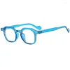 Lunettes de soleil petit carré Anti lumière bleue bloc lunettes femme cadre en plastique lentille claire hommes oculaire femmes nuances lunettes pour hommes