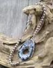 Strand Geode Agate Druzy Beads Chain justerbar armband