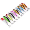 Baits Lures Aorace Minnow Fishing Lure 70mm 8g 3D Eyes Crankbait wobbler Artificial Plastic Hard Bait Tackle 230801