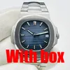 Męskie zegarek Men Designer Watches Wysokiej jakości Top Luksusowy Stal nierdzewna Automatyczny ruch mechaniczny Sapphire Luminous Waterproof Lukse zegarki z pudełkiem