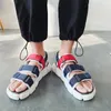 Roman Mens Summer Outdoor Sandals Man nära Toe Travel Designer Leather Shoes Vieam Breattable Beach Fashion for Men 269