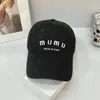 Miuus Cap Designer Top Quality Hat Sendingy Brim Chapeaux MIU Baseball Cap en jean LETTRES