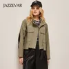 Women's Jackets JAZZEVAR SpringAutumn Casual Short Cargo Coat Women Go with Everything The Little Man Loose 230731