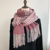 Sciarpe Donna Sciarpa Foulard Inverno Lady Preppy Nappa calda Autunno e scialle alla moda a contrasto a righe