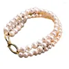 Strand 2023 fait à la main naturel perle d'eau douce perlé amitié correspondant dames Bracelet Simple luxe exquis bijoux accessoires