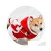 Собачья одежда ПЭТ Рождественский костюм одежда Санта