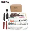 Hilda 248PCSロータリーツールアクセサリHilda Dremel310H用の粉砕サンディングと研磨ツールの組み合わせ