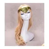 Outros artigos para festas de eventos Natal Mulher Maravilha Tiara Tiara Coroa Cocar Cosplay Figurino de Quadrinhos Adereços Prop Gold Sier Dhodj
