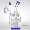 Szklane bongs rurki wodne kwarc banger dab rig hey recycler olejki olejne dab zlewka miska bąbelka perc