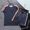 T-shirt Polo Mens tracksuits Designer Zomer Casual Fashion Tracksuitsr Tops Men Jogs ademende sportkleding T-shirt tweedelig pak