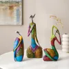 Decorative Objects Figurines Modern Art Figurine Desktop Decoration Accessories Gift Creative Home Colorful Abstract Figure Sculpture Living Room 230731