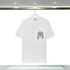 Męskie tshirty Harajuku 23ss Summer Casablanca List do druku czarna koszulka wysokiej jakości mężczyźni bawełniane TEE MODY 230801