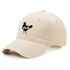 Gorras de béisbol de algodón con bordado de pollo para hombre, gorra de béisbol a la moda para mujer, gorra deportiva con visera, gorra transpirable para exteriores, gota de sol