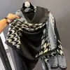 Foulards Femmes Coton Sentiment Écharpe Plaid Foulard Hijab Pashmina Châle Wrap Designer Mode Bandeaux pour Dames Bufanda Echarpe Stole Y23