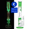 17 inch hoog 5 mm dik rechte buis waterpijpen vrouwelijke 14 mm bedwelmende recycler olieplatforms beker bubbler triple honingraat perc glazen pijpen kom rookpijp