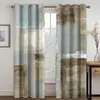 Curtain Simple Modern Luxury Design Abstract Geometric Art 2 Pieces Thin Window For Living Room Bedroom Home Decor