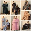 Men's Sleepwear Men Bathrobe Winter Warm Casual Flannel Robe Long Sleeve Male Bath Lounge Nightgown Home Clothes For Women Pajama